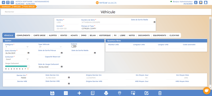 Capture fiche véhicule myrentcar 2.0
