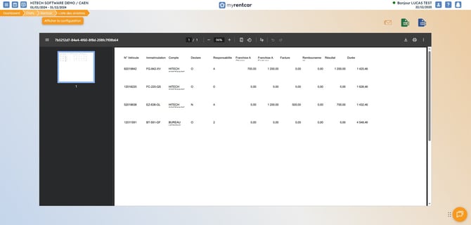 Liste sinistres myrentcar