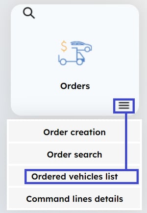 capture liste vehicule en commande myrentcar EN 1