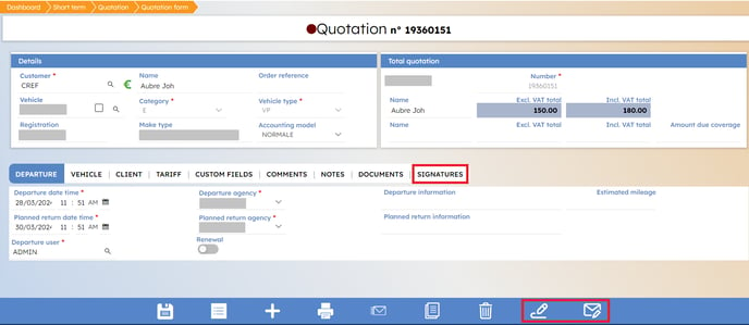 capture utilisation signature electronique myrentcar EN 1