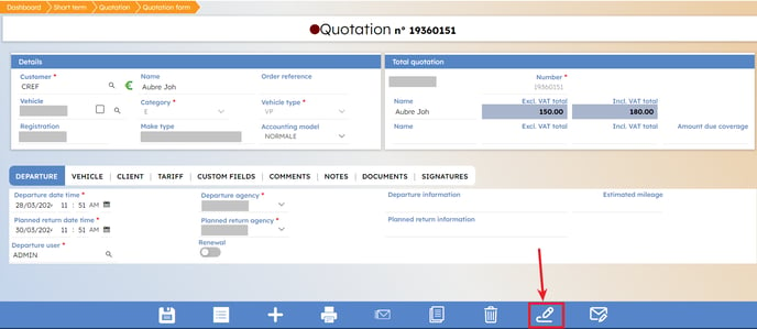 capture utilisation signature electronique myrentcar EN 2